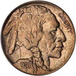 Lot 0889 - 1920-D Buffalo Nickel PCGS MS65