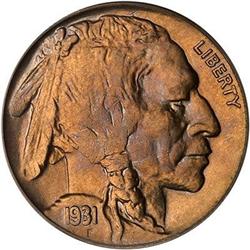 Lot 0906 - 1931-S Buffalo Nickel PCGS MS64