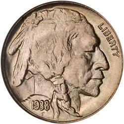Lot 0913 - 1938-D Buffalo Nickel. D over S NGC MS67