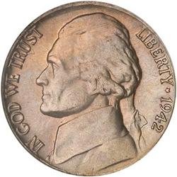 Lot 0915 - 1942-D Jefferson Nickel DDO NGC MS66