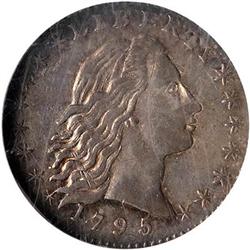 Lot 0923 - 1795 Flowing Hair Half Dime NGC AU58