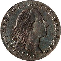 Lot 0924 - 1795 Flowing Hair Half Dime ICG AU58