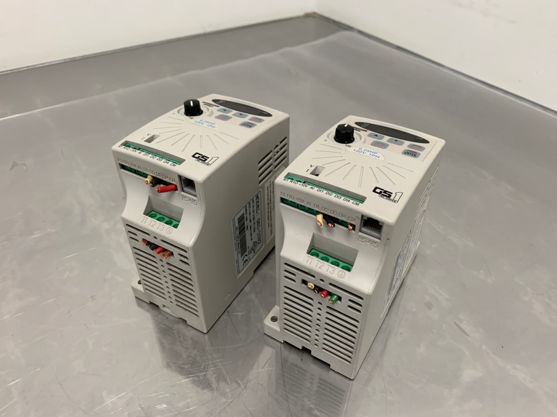 (2) Automation Direct GS1-10P2 AC Micro Drives - BTM Industrial