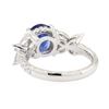 Image 3 : 2.55 ctw Sapphire and Diamond Ring - Platinum