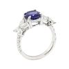 Image 4 : 2.55 ctw Sapphire and Diamond Ring - Platinum