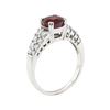 Image 4 : 2.61 ctw Ruby and Diamond Ring - 14KT White Gold