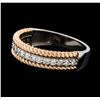 Image 1 : 0.30 ctw Diamond Ring - 14KT Two-Tone Gold