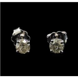 14KT White Gold 0.62 ctw Diamond Stud Earrings