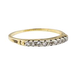 0.10 ctw Diamond Ring - 14KT Yellow Gold