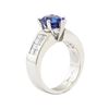 Image 4 : 3.72 ctw Tanzanite And Diamond Ring - Platinum