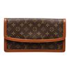 Image 1 : Louis Vuitton Monogram Canvas Leather Pochette Dame Clutch Bag