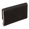 Image 2 : Chanel Black Quilted Leather Trifold Long Wallet