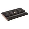 Image 4 : Chanel Black Quilted Leather Trifold Long Wallet