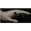 Image 3 : 4.20 ctw Rhodolite Garnet and Diamond Ring - 14KT White Gold