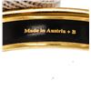 Image 5 : Hermes Blue Multicolor Enamel Gold Plated Bangle Bracelet