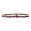 Image 2 : 18KT White Gold 7.50 ctw Pink Sapphire Bracelet