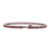 Image 3 : 18KT White Gold 7.50 ctw Pink Sapphire Bracelet