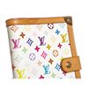 Image 3 : Louis Vuitton White Monogram Multicolore Canvas Leather Mini Agenda