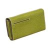 Image 3 : Pelle Borsa Green Pebbled Leather Long Wallet