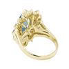 Image 3 : 3.00 ctw Blue Topaz and Diamond Ring - 14KT Yellow Gold