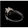 Image 3 : 14KT White Gold 1.12 ctw Diamond Ring