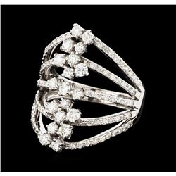 1.40 ctw Diamond Ring - 14KT White Gold