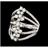 Image 1 : 1.40 ctw Diamond Ring - 14KT White Gold