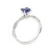 Image 4 : 1.90 ctw Sapphire and Diamond Ring - 14KT White Gold