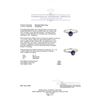 Image 5 : 1.90 ctw Sapphire and Diamond Ring - 14KT White Gold