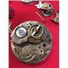 Image 2 : Small Lot of Pocket Watch Pieces. Great for Steampunk Look!