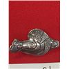 Image 2 : Nicely Carved West Coast Native Sterling Silver Broach Signed