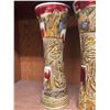 Image 2 : 2 Very Nice Tall Decorative Asian Vases. 15" Tall x  5.5" diameter