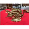 Image 1 : Brass Angel Candle Holder 8" w x 6.5" T