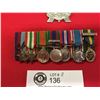 Image 2 : Nice WWII Group of Miniature Medals a Glengarry Cap Badge