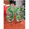 Image 2 : 6 Vintage 7 Up Glasses and a Old Haig Scotch Whiskey Ice Cube Holder