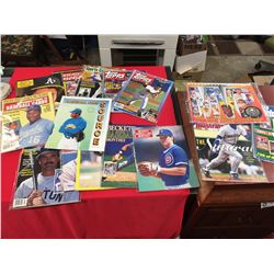 15 Baseball Magazines Including 1990 Baseball Calendar and Sports Illustrated