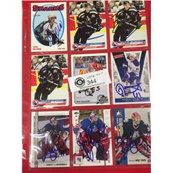 27 Personally Autographed Hockey Cards