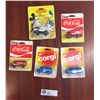Image 1 : 4 New in the Package 1978 Cirgu Cars. Coca Cola and Adidas and a 1979 Matchbox Donald Duck in a Jeep
