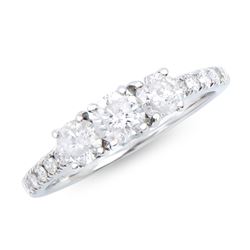 14KT White Gold 1.23ctw Diamond Ring