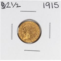 1915 $2 1/2 Indian Head Quarter Eagle Gold Coin