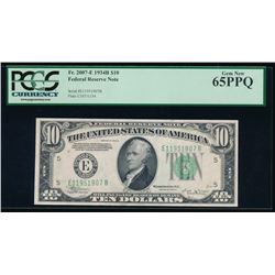 1934B $10 Richmond Federal Reserve Note PCGS 65PPQ