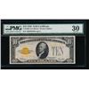Image 1 : 1928 $10 Gold Certificate PMG 30
