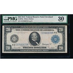 1914 $20 Cleveland Federal Reserve Note PMG 30