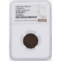 1863 New York, NY Civil War Token NGC XF Details