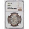 Image 1 : 1885-O $1 Morgan Silver Dollar Coin NGC MS63 Nice Reverse Toning