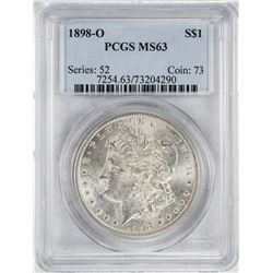 1898-O $1 Morgan Silver Dollar Coin PCGS MS63