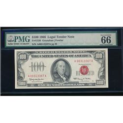 1966 $100 Legal Tender Note PMG 66EPQ