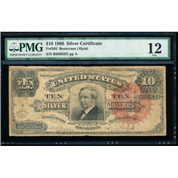 1886 $10 Silver Certificate PMG 12