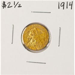 1914 $2 1/2 Indian Head Quarter Eagle Gold Coin