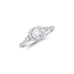 14KT White Gold 0.45ctw Diamond Ring